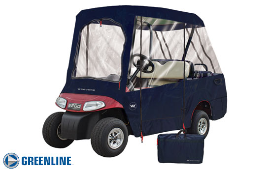 Greenline 4 Passenger 2 Roof Seating Golf Cart Enclosure - Towel Seat Covers For Golf Carts
