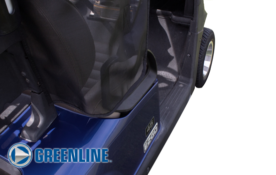 Greenline Golf Cart Shade by Eevelle rear corner