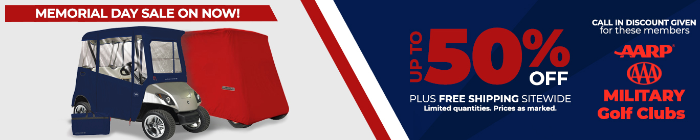 Memorial Sale - National Golf Cart Covers with Discounts
