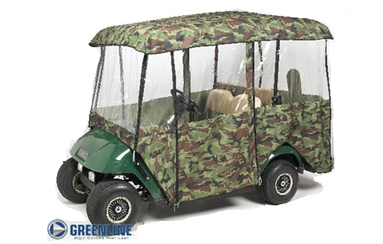 Universal 4 Passenger Camo Golf Cart Enclosures